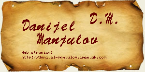 Danijel Manjulov vizit kartica